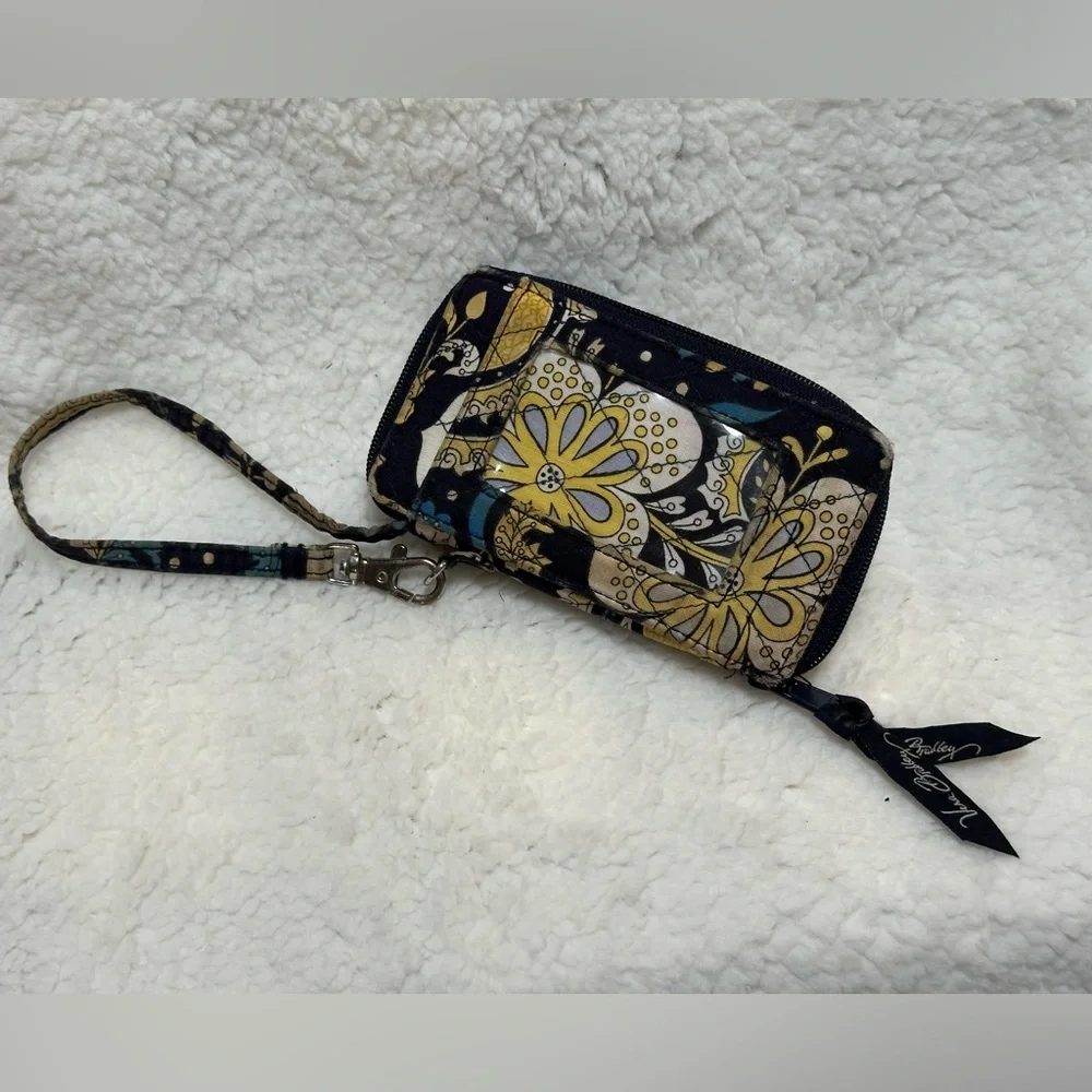 Vera Bradley Ellie Blue (Fall 2009) Wristlet Coin Purse ID Holder & Wallet